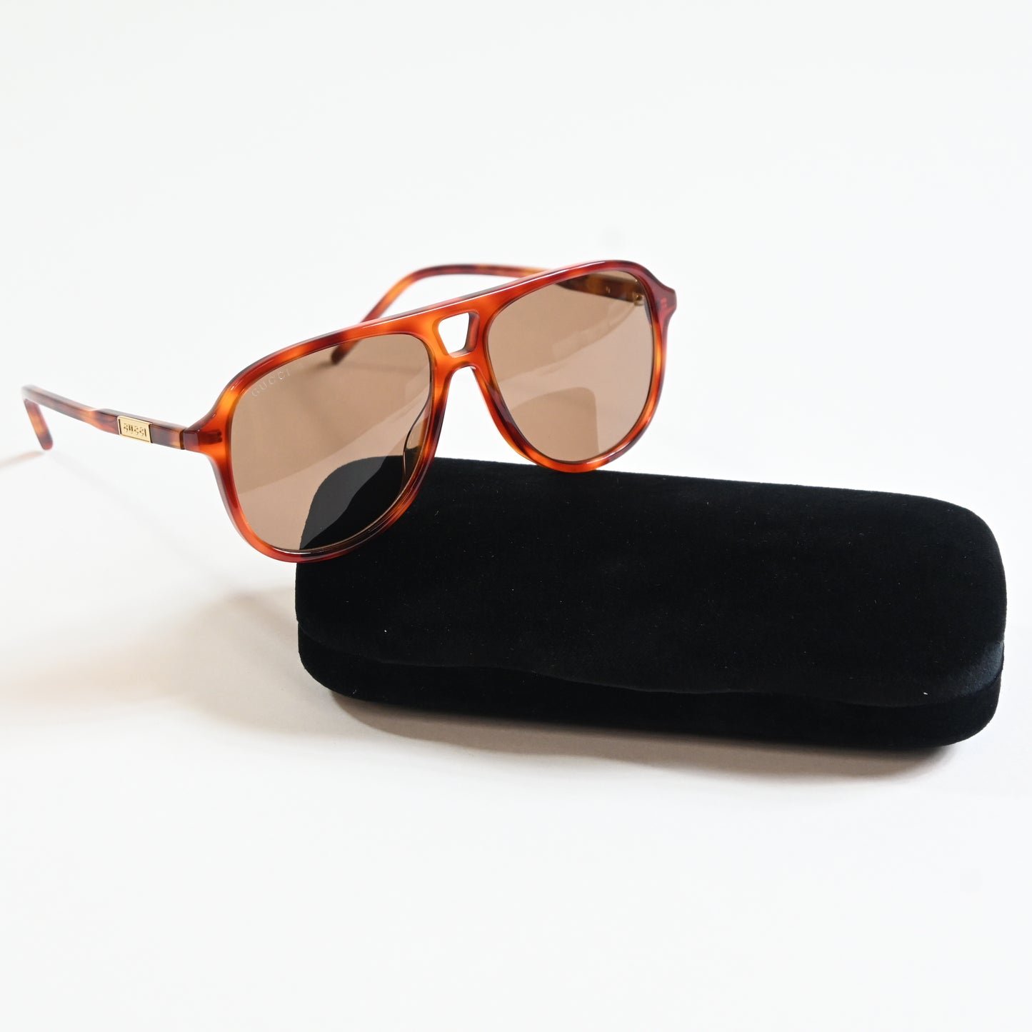 Gucci GG1156S 003 Mens Authentic Sunglasses Havana/Brown, 57mm - New