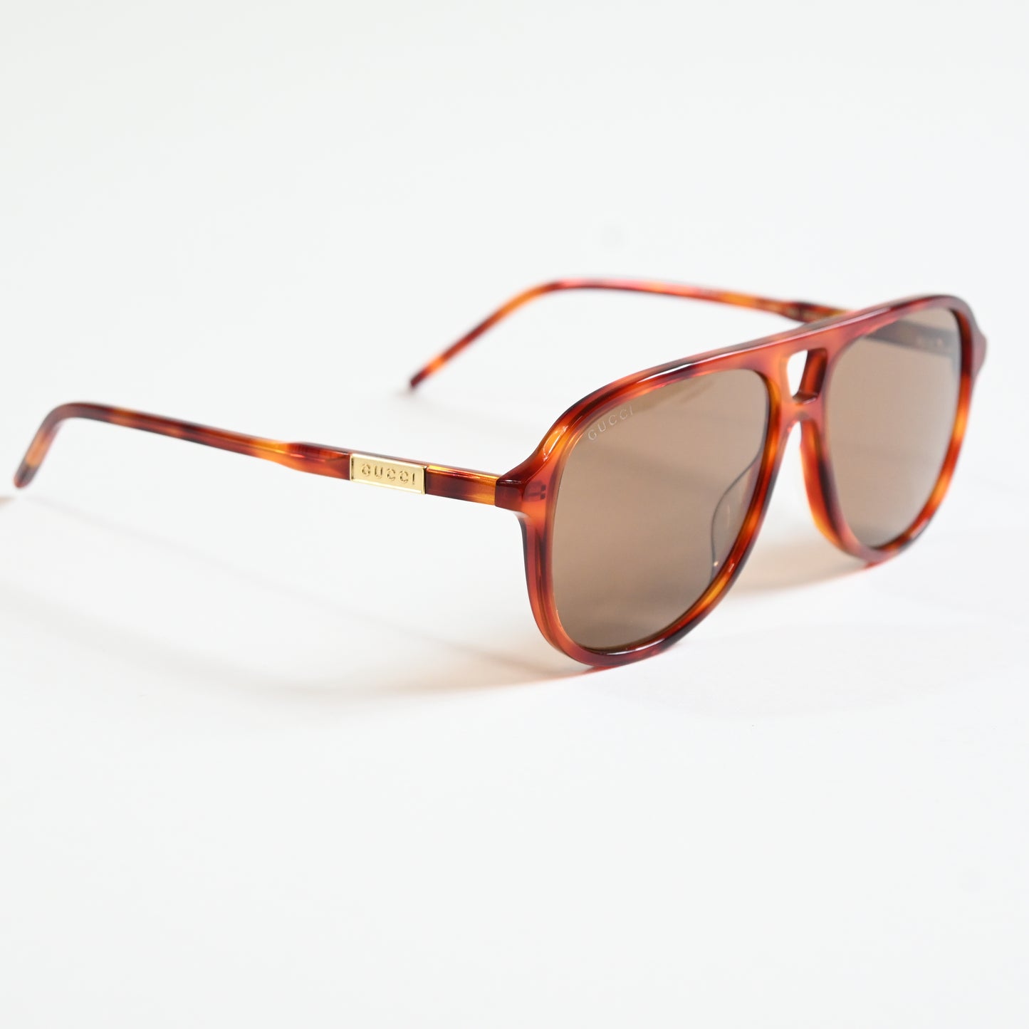Gucci GG1156S 003 Mens Authentic Sunglasses Havana/Brown, 57mm - New