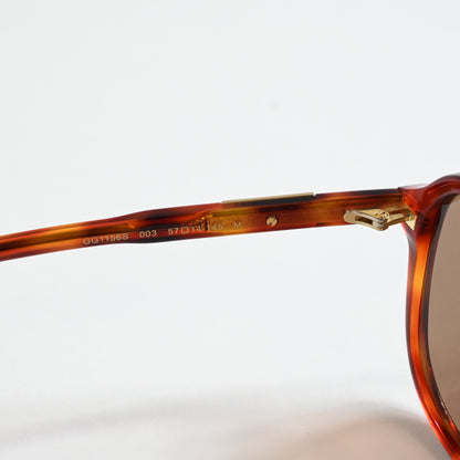 Gucci GG1156S 003 Mens Authentic Sunglasses Havana/Brown, 57mm - New