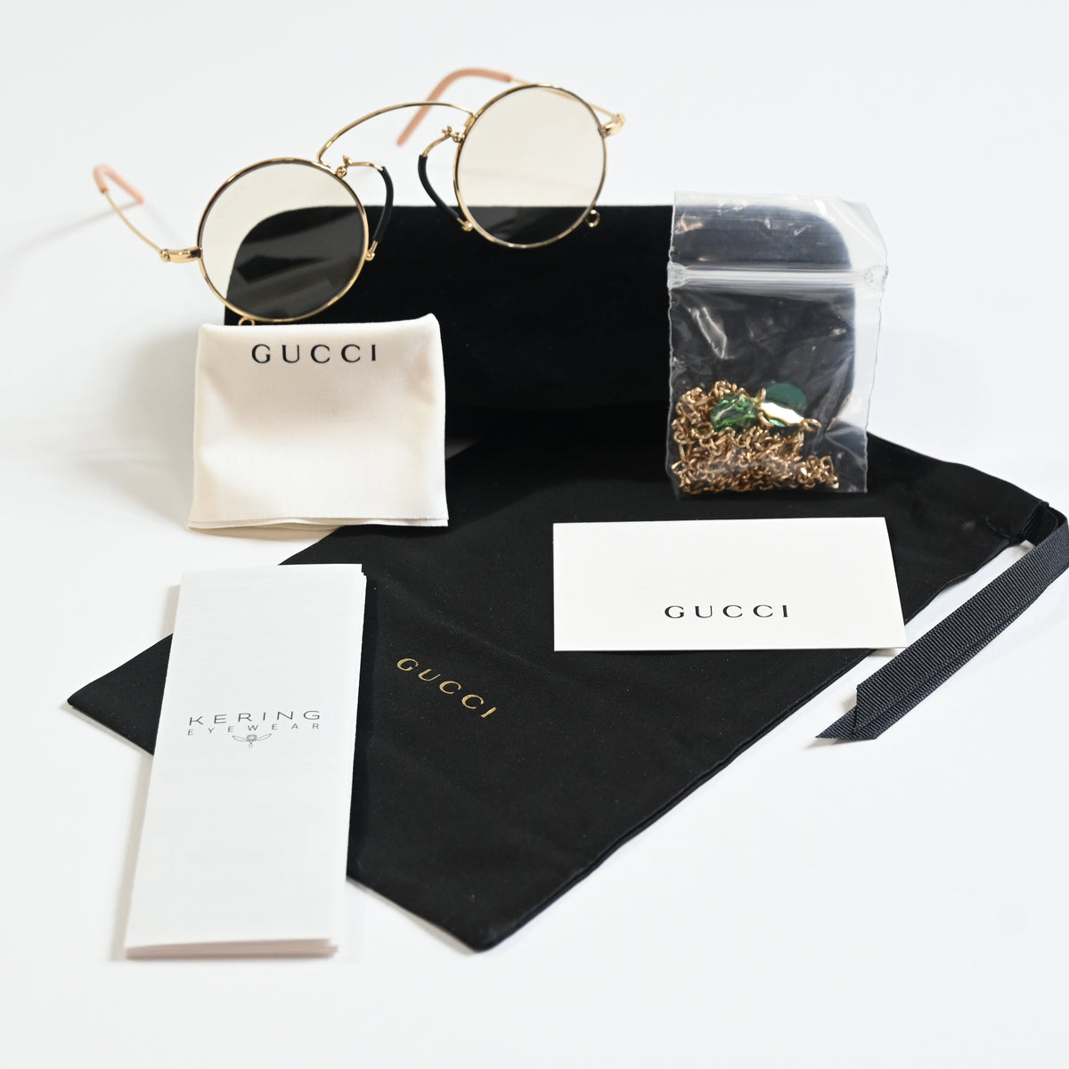 Gucci GG0991S 001 Womens Authentic Sunglasses Gold/Yellow, 44mm - New