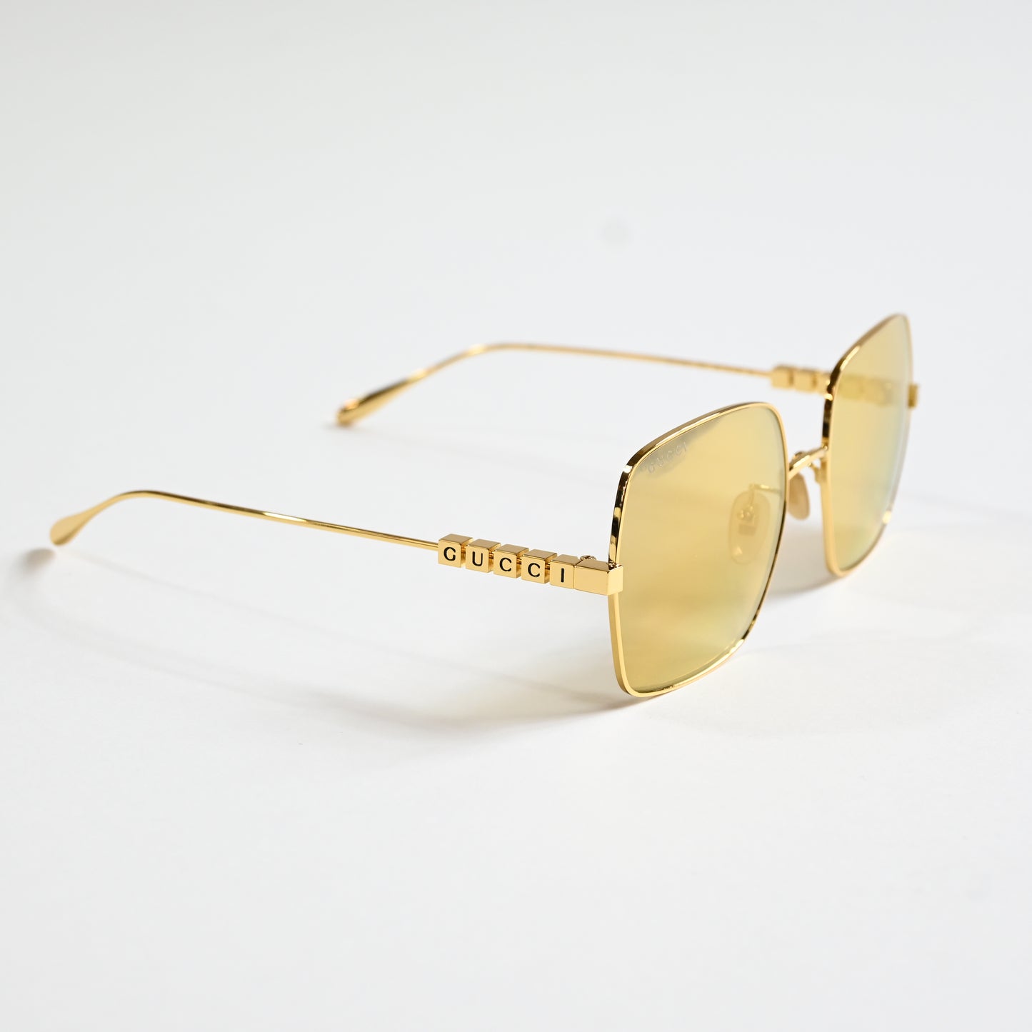 Gucci GG1434S 004 Womens Authentic Sunglasses Gold, 57mm - New