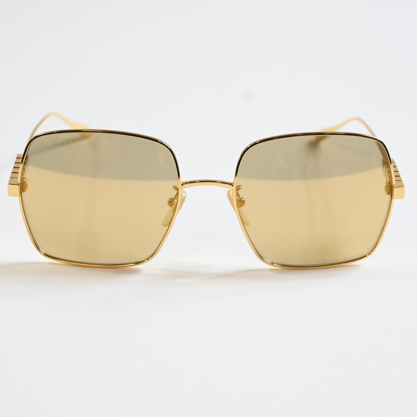 Gucci GG1434S 004 Womens Authentic Sunglasses Gold, 57mm - New