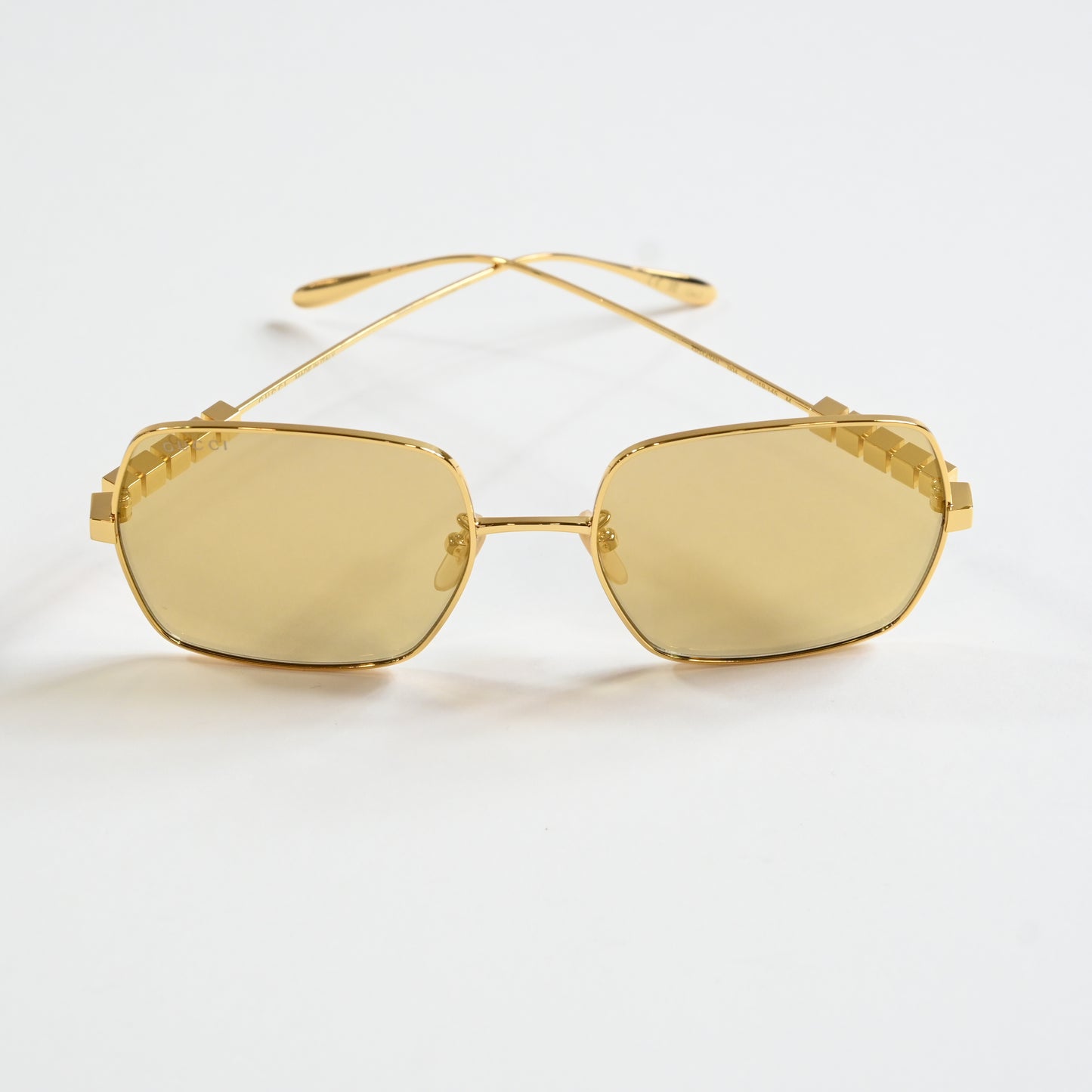 Gucci GG1434S 004 Womens Authentic Sunglasses Gold, 57mm - New
