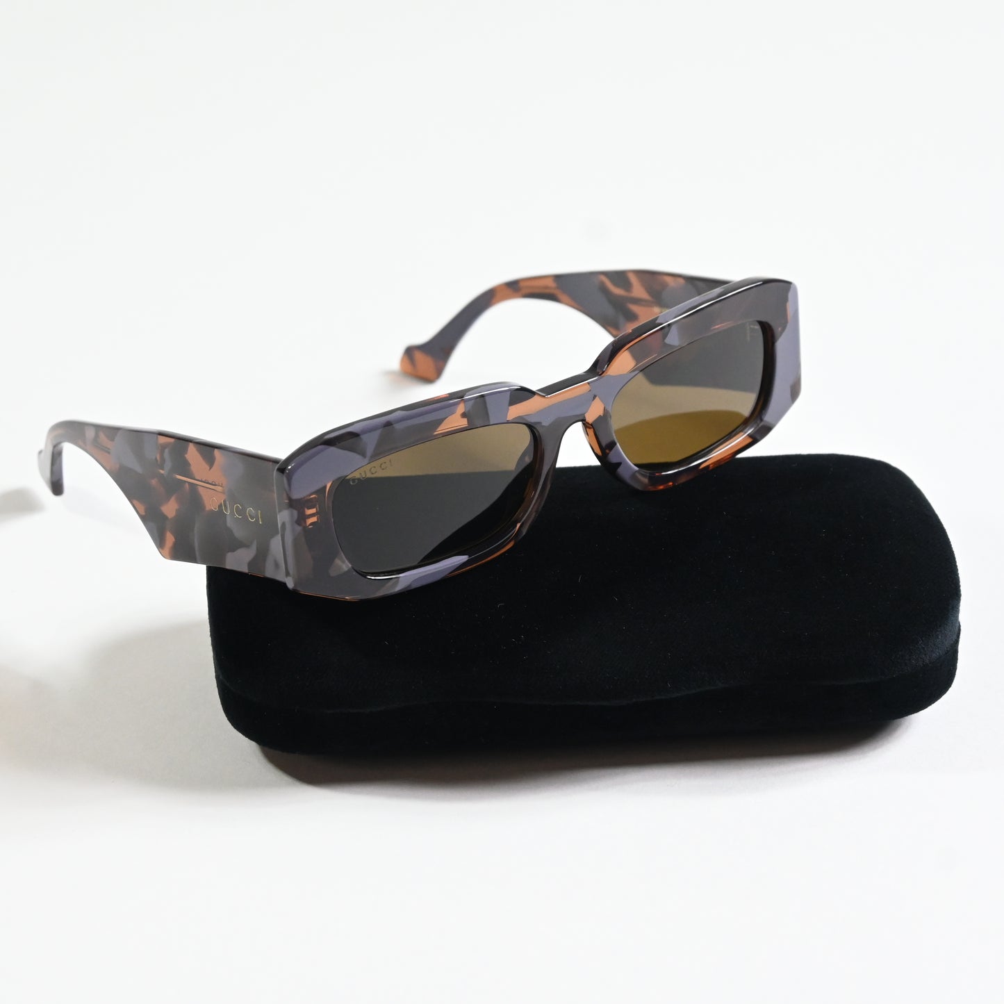 Gucci GG1426S 003 Unisex Authentic Sunglasses Havana/Gray, 54mm - New