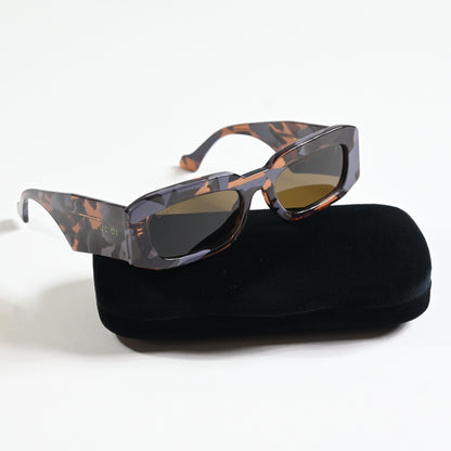 Gucci GG1426S 003 Unisex Authentic Sunglasses Havana/Gray, 54mm - New