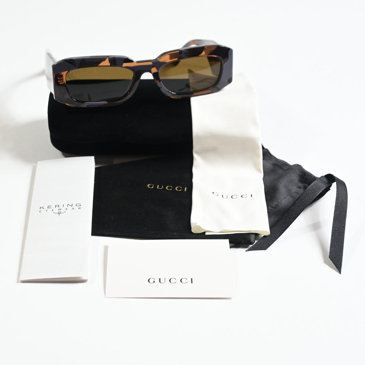 Gucci GG1426S 003 Unisex Authentic Sunglasses Havana/Gray, 54mm - New