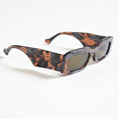 Gucci GG1426S 003 Unisex Authentic Sunglasses Havana/Gray, 54mm - New
