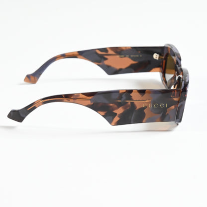 Gucci GG1426S 003 Unisex Authentic Sunglasses Havana/Gray, 54mm - New
