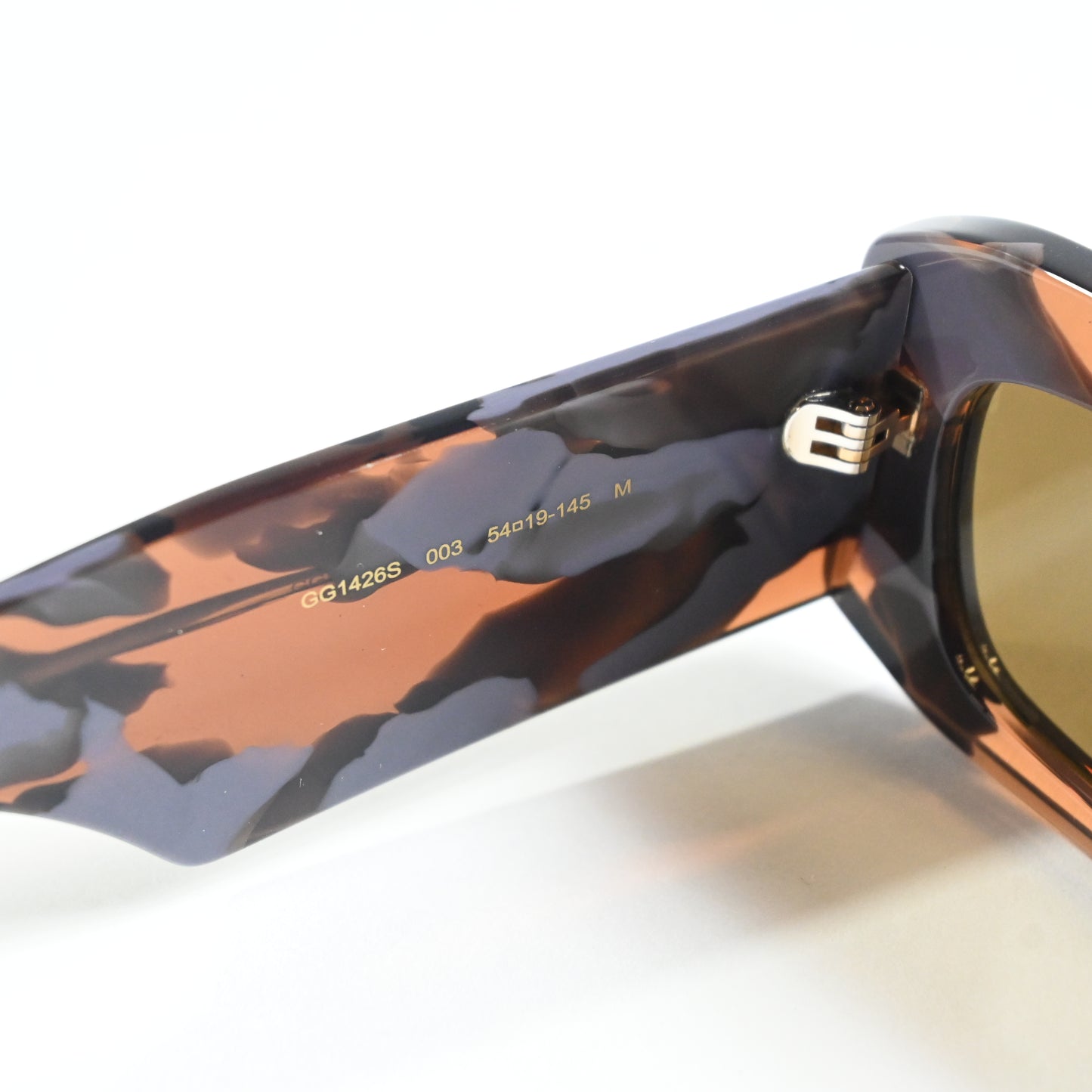 Gucci GG1426S 003 Unisex Authentic Sunglasses Havana/Gray, 54mm - New