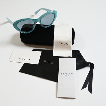 Gucci GG1170S 003 Womens Authentic Sunglasses Light Blue, 54mm - New