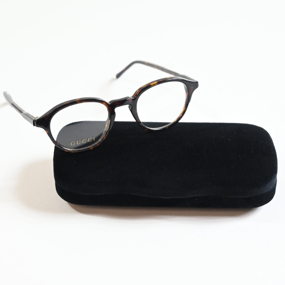 Gucci GG1212O 002 Unisex Authentic Eyeglasses Havana, 46mm - New