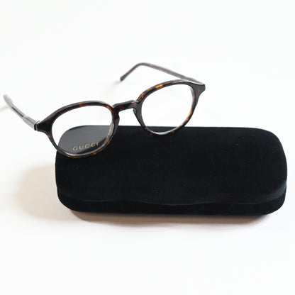 Gucci GG1212O 002 Unisex Authentic Eyeglasses Havana, 46mm - New