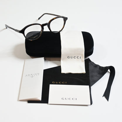 Gucci GG1212O 002 Unisex Authentic Eyeglasses Havana, 46mm - New