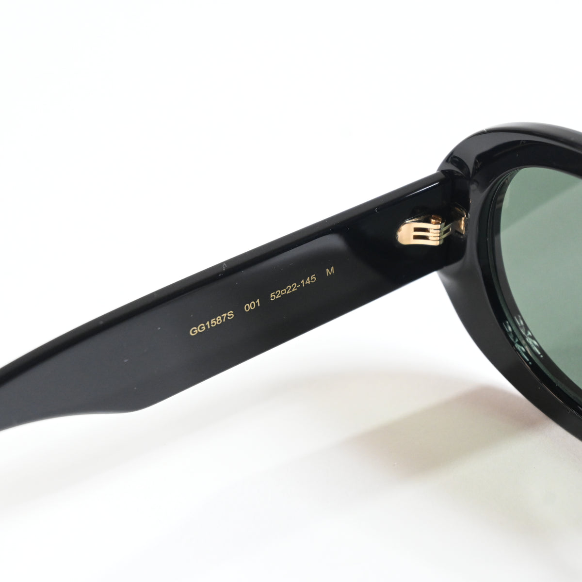 Gucci GG1587S 001 Womens Authentic Sunglasses Black/Gray, 52mm - New