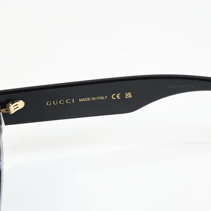 Gucci GG1587S 001 Womens Authentic Sunglasses Black/Gray, 52mm - New