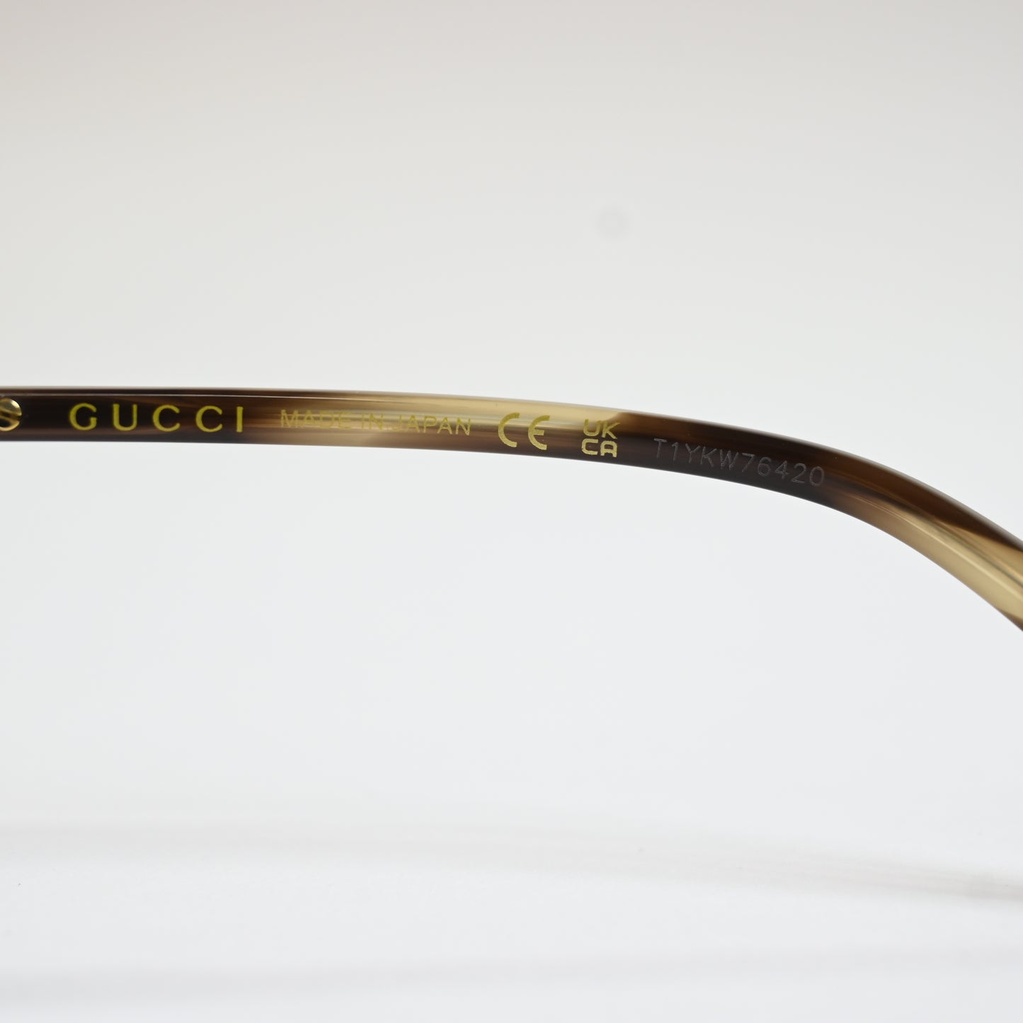 Gucci GG1287S 003 Mens Authentic Sunglasses Gold/Green, 61mm - New