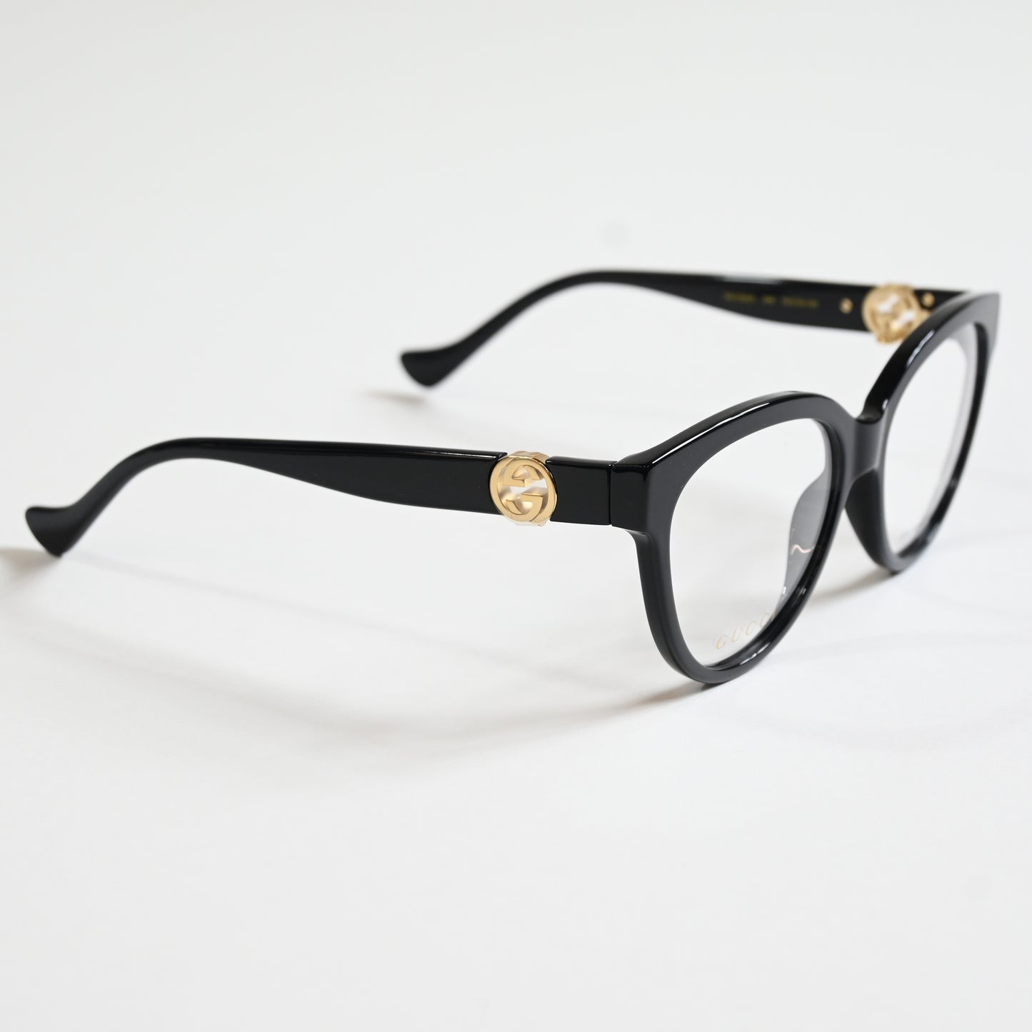 Gucci GG1024O 006 Mens Authentic Eyeglasses Black/Gold, 54mm - New