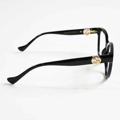 Gucci GG1024O 006 Mens Authentic Eyeglasses Black/Gold, 54mm - New