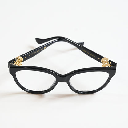 Gucci GG1024O 006 Mens Authentic Eyeglasses Black/Gold, 54mm - New