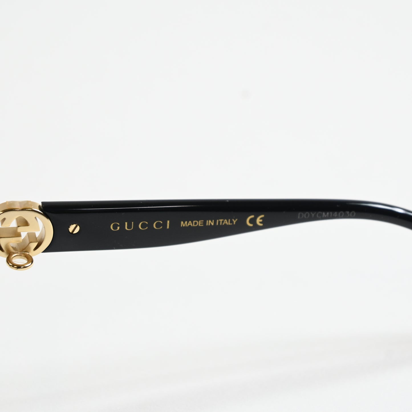 Gucci GG1024O 006 Mens Authentic Eyeglasses Black/Gold, 54mm - New
