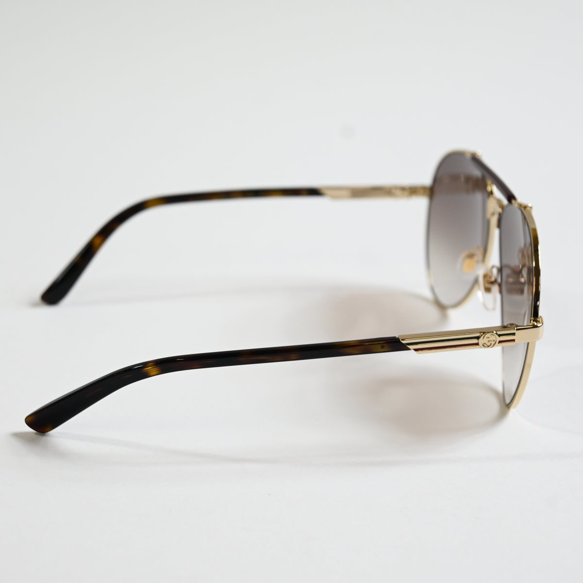 Gucci GG1287S 002 Mens Authentic Sunglasses Gold/Brown, 61mm - New
