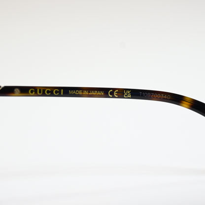 Gucci GG1287S 002 Mens Authentic Sunglasses Gold/Brown, 61mm - New