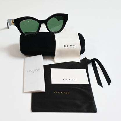 Gucci GG0957S 001 Womens Authentic Sunglasses Dark Green, 51mm - New