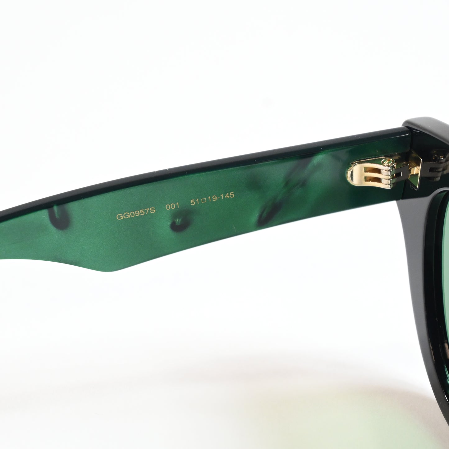 Gucci GG0957S 001 Womens Authentic Sunglasses Dark Green, 51mm - New