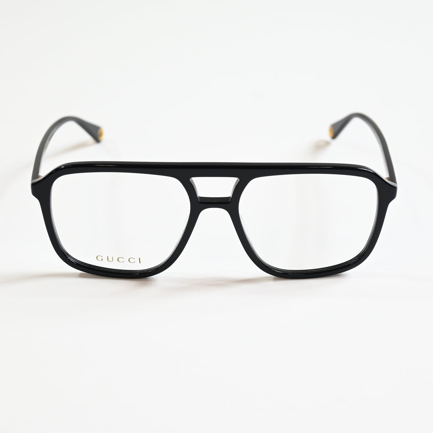 Gucci GG1078O 001 Womens Authentic Eyeglasses Black/Gold, 56mm - New