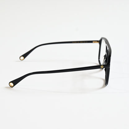 Gucci GG1078O 001 Womens Authentic Eyeglasses Black/Gold, 56mm - New