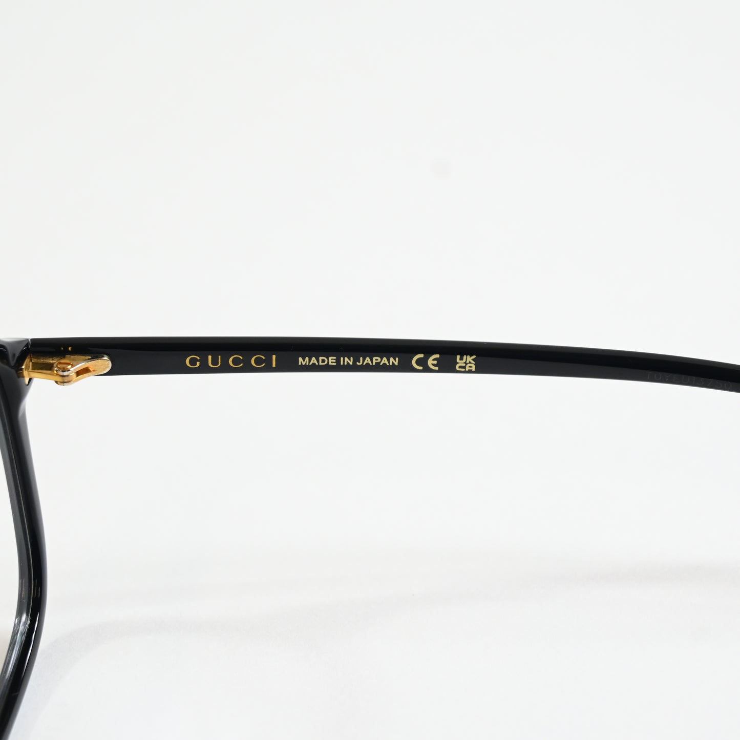 Gucci GG1078O 001 Womens Authentic Eyeglasses Black/Gold, 56mm - New