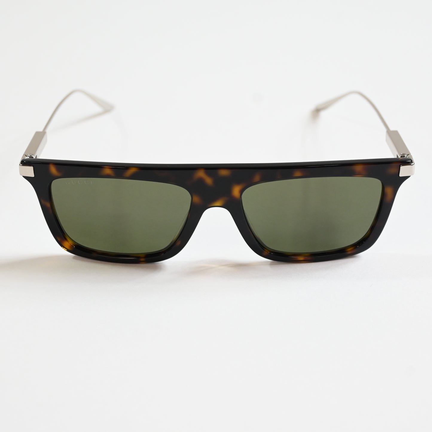 Gucci GG1437S 002 Mens Authentic Sunglasses Havana/Green, 55mm - New