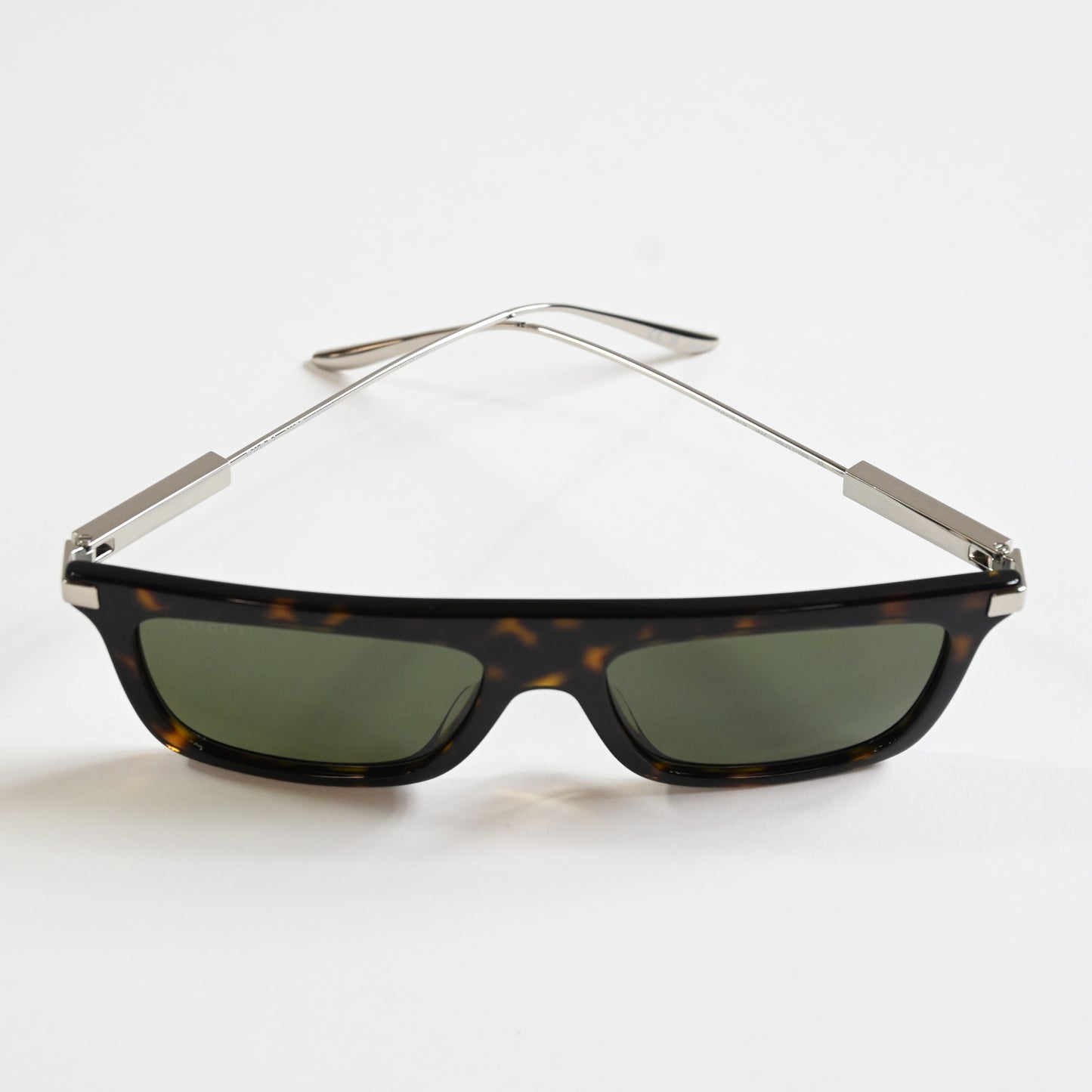 Gucci GG1437S 002 Mens Authentic Sunglasses Havana/Green, 55mm - New