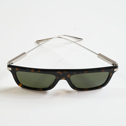 Gucci GG1437S 002 Mens Authentic Sunglasses Havana/Green, 55mm - New