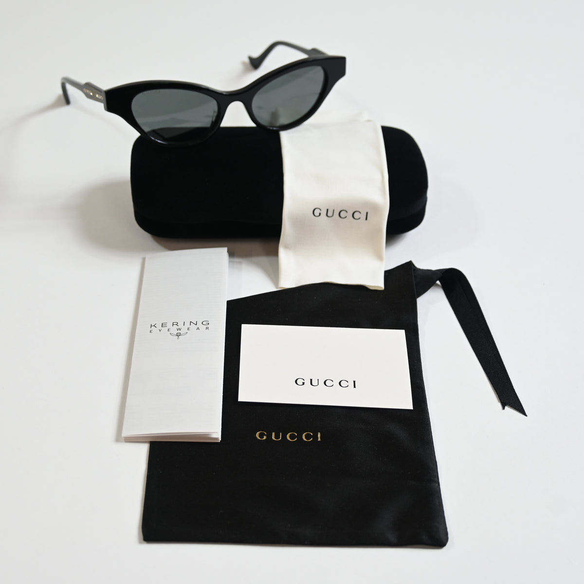 Gucci GG1298S 001 Womens Authentic Sunglasses Black, 51mm - New