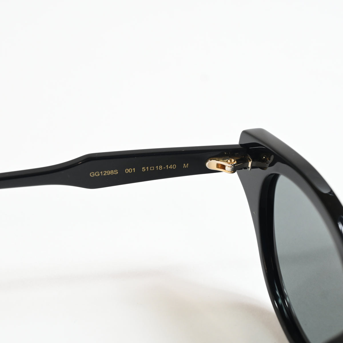 Gucci GG1298S 001 Womens Authentic Sunglasses Black, 51mm - New