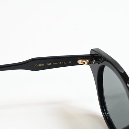 Gucci GG1298S 001 Womens Authentic Sunglasses Black, 51mm - New