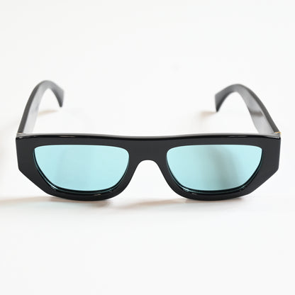 Gucci GG1134S 004 Mens Authentic Sunglasses Black/Teal, 53mm - New