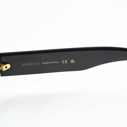 Gucci GG1134S 004 Mens Authentic Sunglasses Black/Teal, 53mm - New
