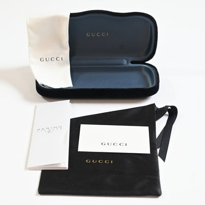 Gucci GG1434S 003 Womens Authentic Sunglasses Gold/Green, 57mm - New