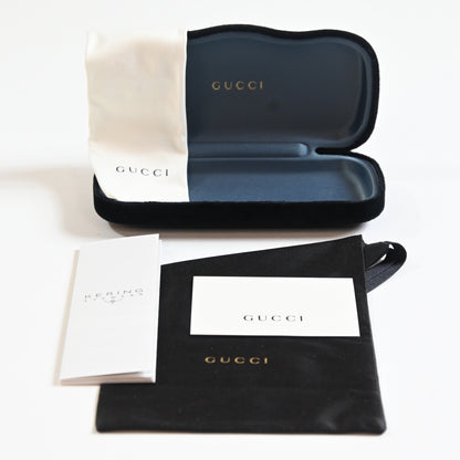 Gucci GG1592S 001 Mens Authentic Sunglasses Black, 55mm Designer Eyewear - New