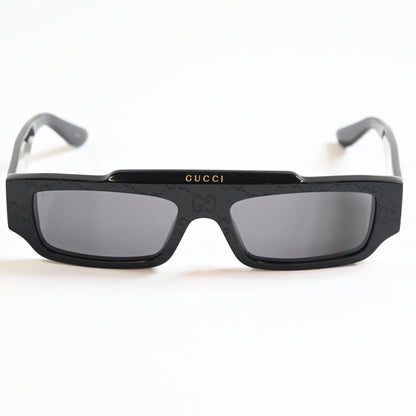 Gucci GG1592S 001 Mens Authentic Sunglasses Black, 55mm Designer Eyewear - New