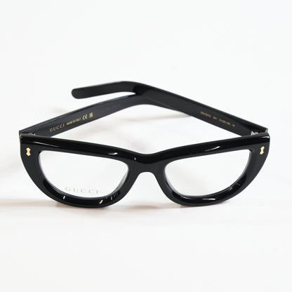 Gucci GG1521O 001 Womens Authentic Eyeglasses Black, 51mm Optical Frames - New