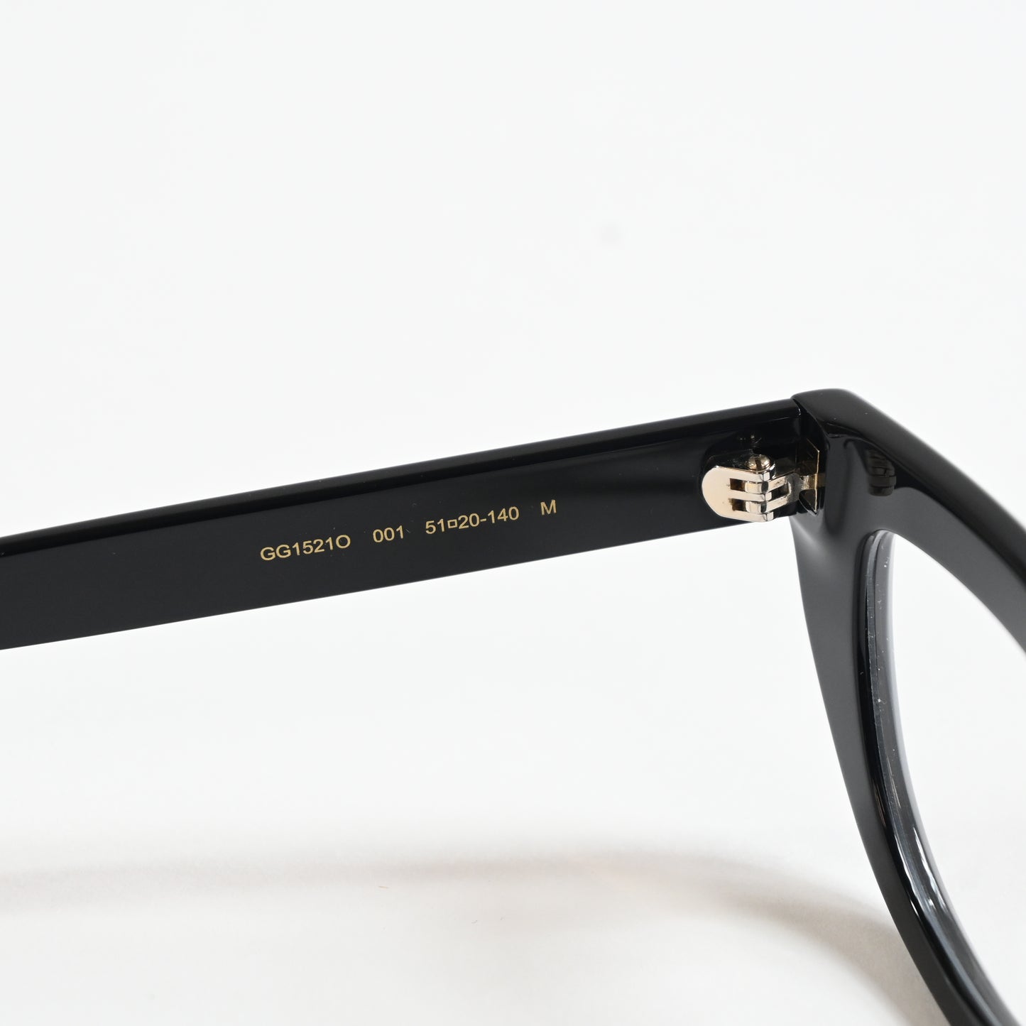 Gucci GG1521O 001 Womens Authentic Eyeglasses Black, 51mm Optical Frames - New