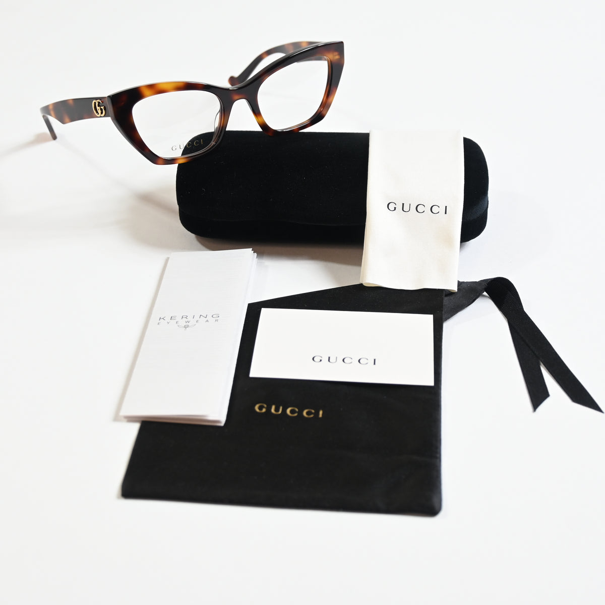 Gucci GG1334O 002 Unisex Authentic Eyeglasses Havana, 52mm Optical Frames - New