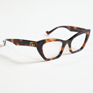 Gucci GG1334O 002 Unisex Authentic Eyeglasses Havana, 52mm Optical Frames - New