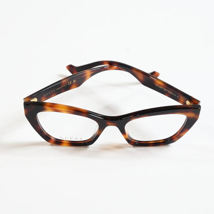 Gucci GG1334O 002 Unisex Authentic Eyeglasses Havana, 52mm Optical Frames - New