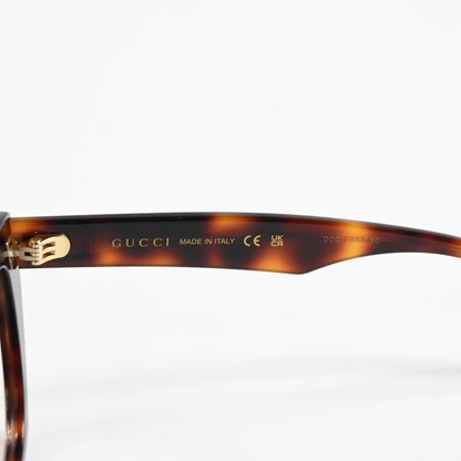 Gucci GG1334O 002 Unisex Authentic Eyeglasses Havana, 52mm Optical Frames - New