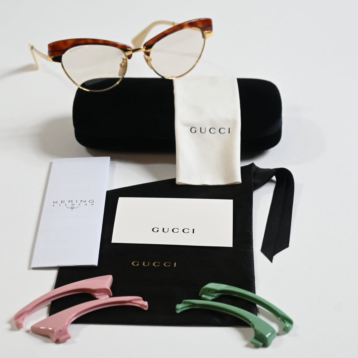 Gucci GG1131S 002 Womens Authentic Sunglasses Gold/Brown, 53mm - New