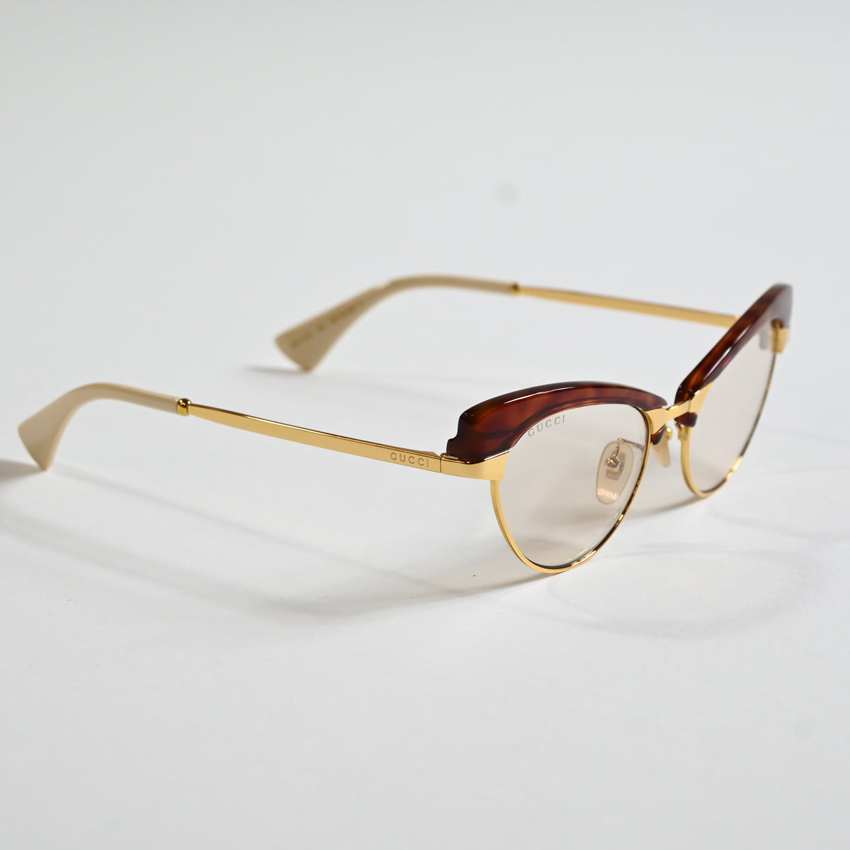 Gucci GG1131S 002 Womens Authentic Sunglasses Gold/Brown, 53mm - New